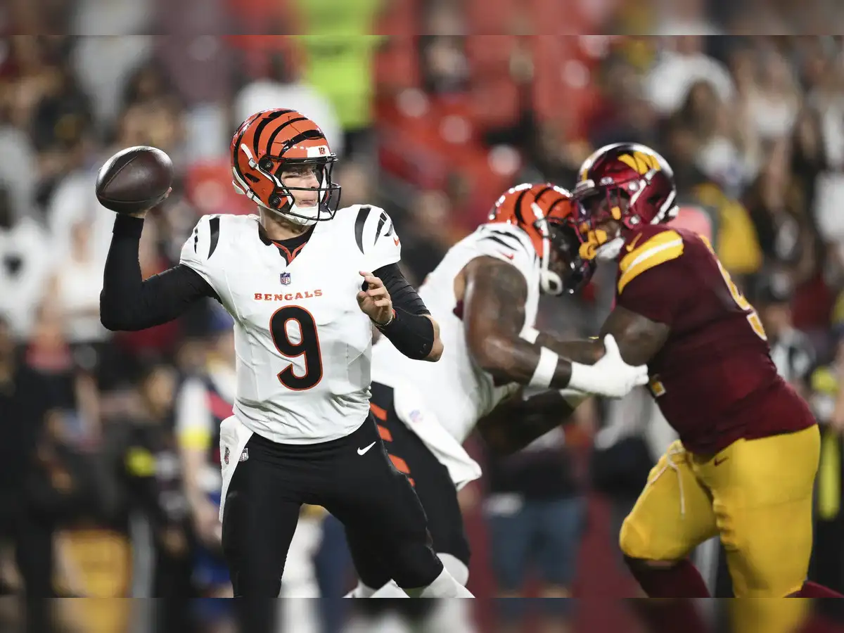 Graphic for the NFL preseason game between the Bengals and Commanders